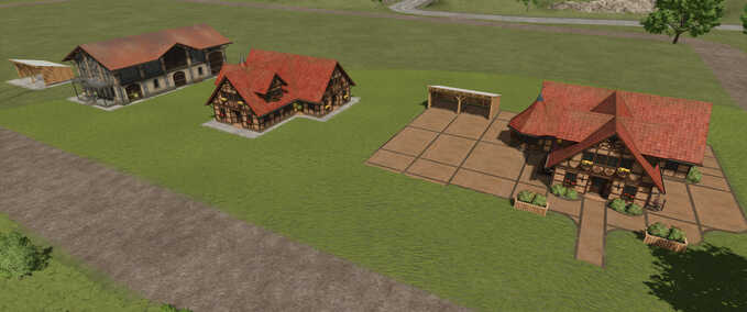 Buildings with Functions Hagenstedt Houses Farming Simulator mod