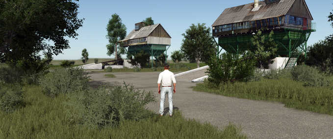 Silos ZA Grain Cleaning and Drying Facility Farming Simulator mod