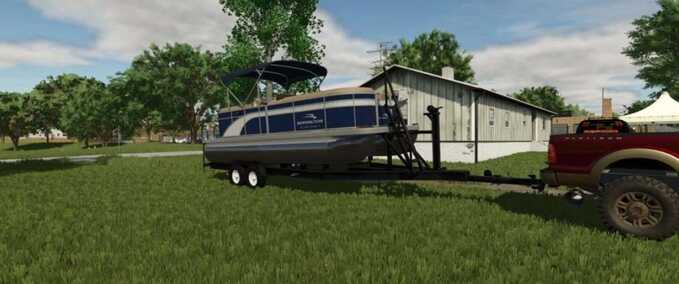 Other Vehicles 2018 Bennington Pontoon Boat Farming Simulator mod