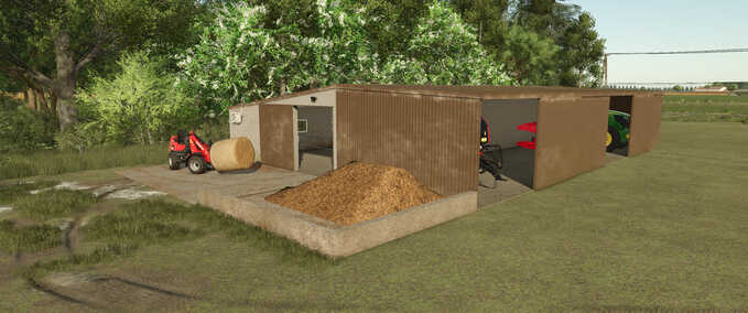 Animal Pens Cow Barn with Manure Removal Farming Simulator mod