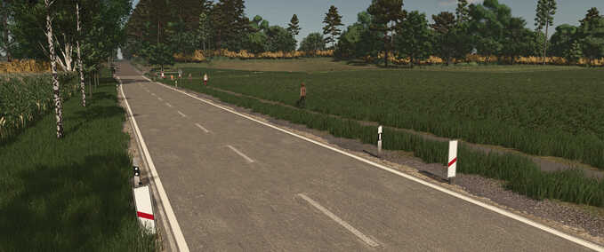 Prefab German Road Delineators (Prefab) Farming Simulator mod