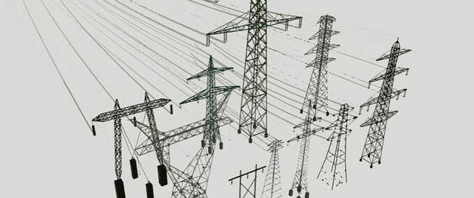 High Tension Poles Pack (Prefab) Mod Image