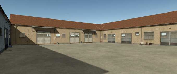 Sheds Large U-Shaped Garage Farming Simulator mod