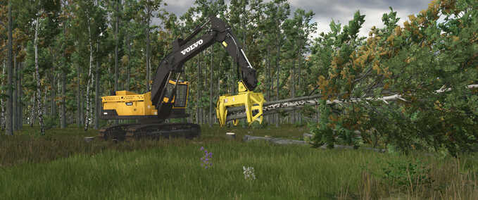 John Deere FD55 Feller Buncher Head Mod Image