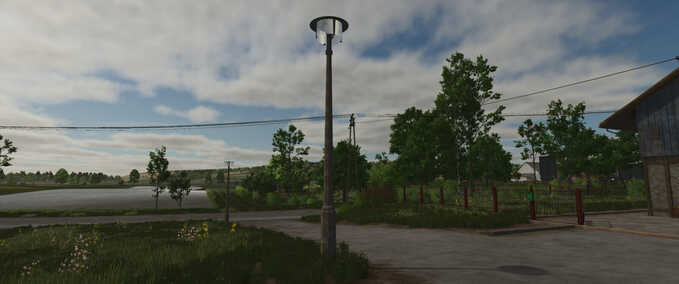 Decoration GDR Street Light Round Farming Simulator mod