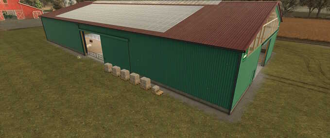 Animal Pens Sheep Barn with Solar Income Farming Simulator mod
