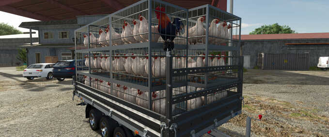 Chicken Transport Trailer Pack Mod Image