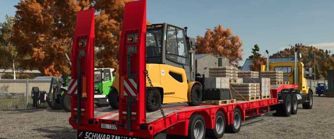 Low Loaders Schwarzmüller 3-Axle Low Loader Farming Simulator mod