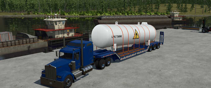 Low Loaders Pitts LB51-26 Lowboy Trailer Farming Simulator mod
