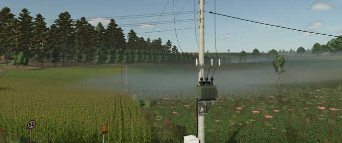 Prefab Polish Power Poles Pack (Prefab) Farming Simulator mod