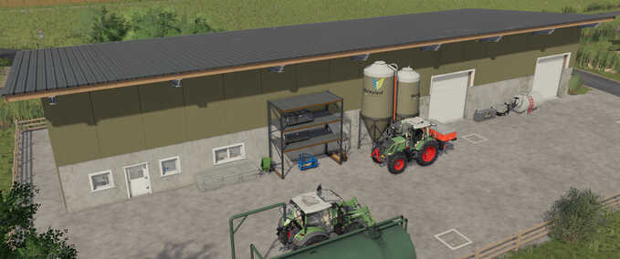 Buildings with Functions Machine Hall with Workshop Farming Simulator mod