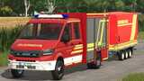 MAN TGE TSF-W Fire Truck & Stema Trius Firefighter Trailer Mod Thumbnail