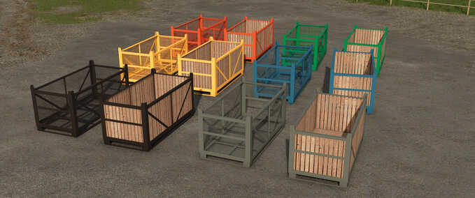 Other trailers Transport Boxes for Vegetables Farming Simulator mod