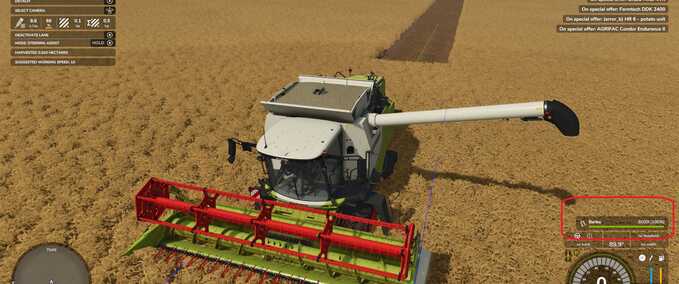 Gameplay Double Capacity Farming Simulator mod