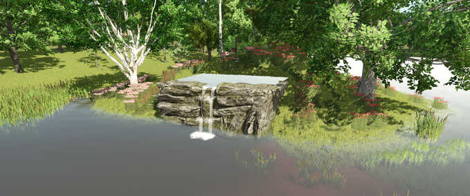 Decoration Waterfall Pack Farming Simulator mod