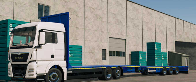 MAN TGX 6x2 Straw Bale Transport Truck Mod Image