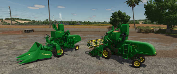 John Deere 45 Combine Harvester Pack Mod Image