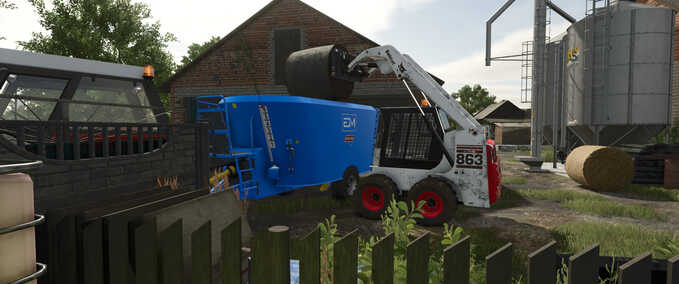 Forage Wagons EuroMilk Rino FXXS 1200HD/1400HD Farming Simulator mod