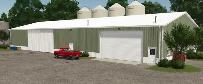 Buildings with Functions 60x152 Shop and Cold Storage Farming Simulator mod