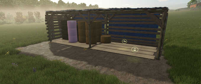 Sheds Small Rustic Bale Shed Farming Simulator mod