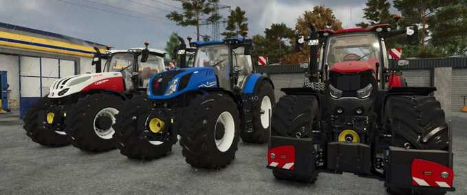 Case IH Optum AFS + Steyr Terrus CVT + New Holland T7 HD Mod Image