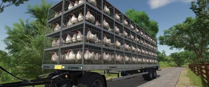 Animal Transport Chicken Transport Trailer Pack Farming Simulator mod