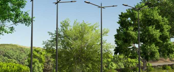 Modern Street Lamps Prefab Mod Image