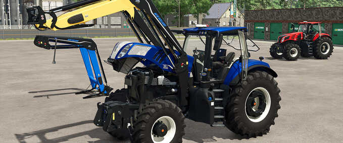 Tractors New Holland T8 with Front Loader Farming Simulator mod