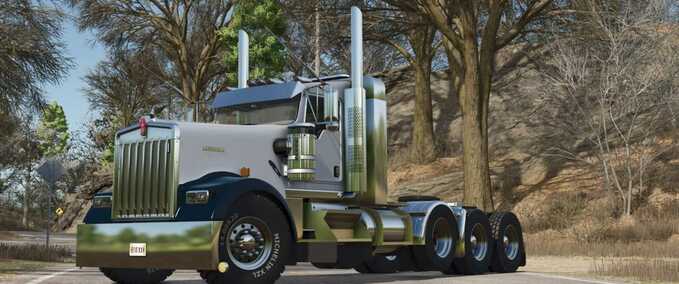 Trucks Kenworth W900L Farming Simulator mod
