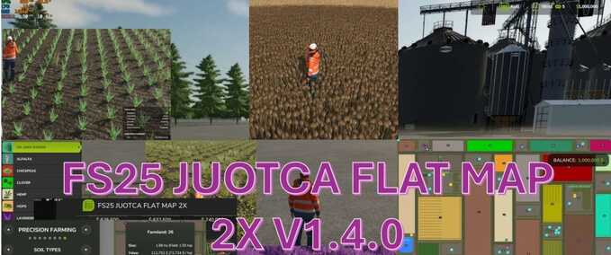 Maps Juotca Flat Map 2X Farming Simulator mod