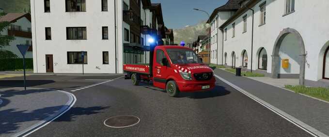 Other Vehicles Mercedes Benz Sprinter Flatbed Farming Simulator mod