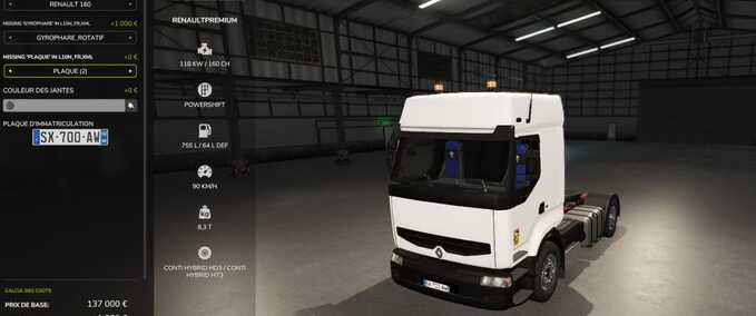 Trucks Renault Premium Farming Simulator mod