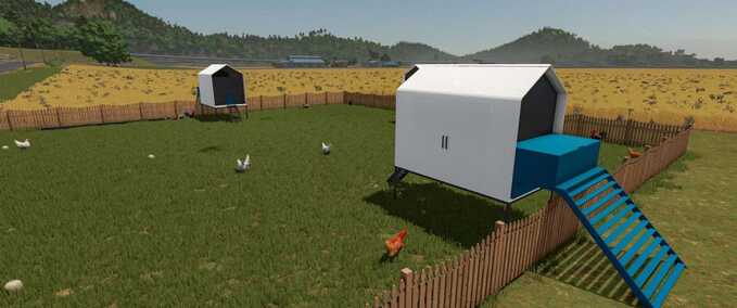 Animal Pens Modern Chicken Coop Farming Simulator mod