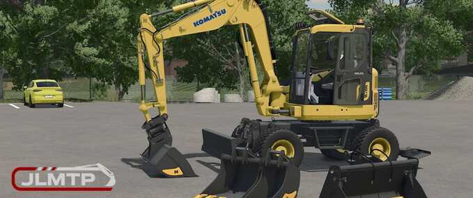 Komatsu PW98 Buckets Pack Mod Image