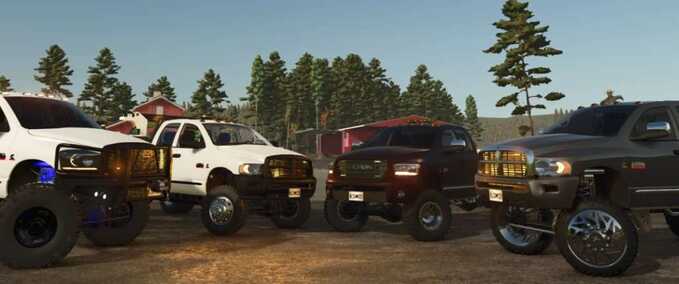 Cars 2003–2008 Dodge Ram Crew Cab Long Bed Farming Simulator mod