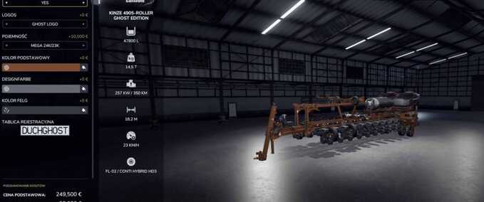 Seeders Kinze 4905 with Roller - Ghost Edition Farming Simulator mod