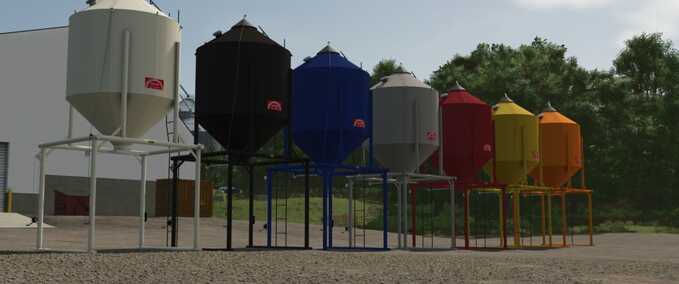 Silos Futter-Silo mit Überdach Landwirtschafts Simulator mod