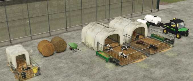 Animal Pens Lizard Calf Huts Farming Simulator mod