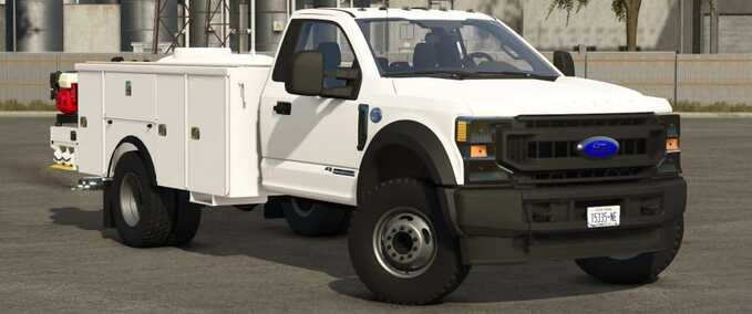 2022 Ford F600 Service and Bucket Truck Mod Image