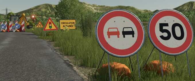 French Temporary Signage Pack Mod Image