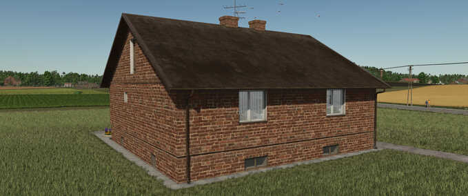 Placeable Objects Polish Brick Farmhouse Farming Simulator mod
