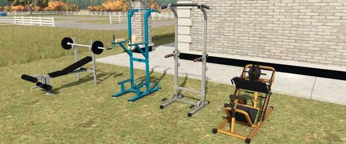 Decoration Gym Equipment Pack Farming Simulator mod