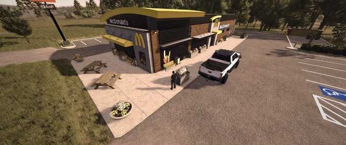 Decoration McDonald's Restaurant Pack Farming Simulator mod
