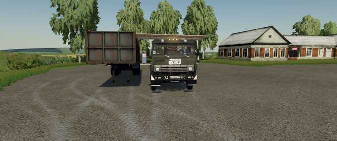 Trucks KamAZ-5410 with Trailer Farming Simulator mod