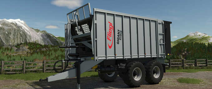 manure spreader Fliegl ASW 256 Push-Off Trailer Farming Simulator mod