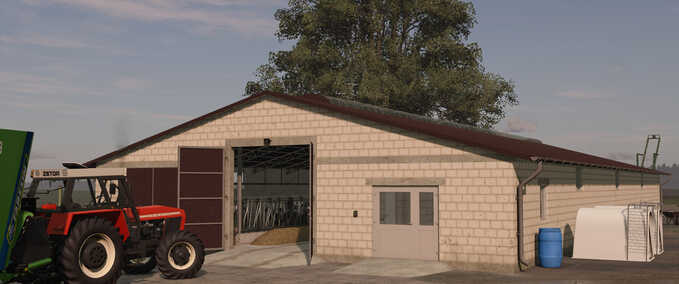 Cow Barn with Manure Conveyor Mod Image