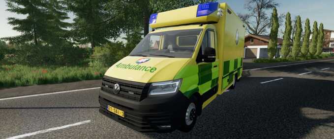 Fire department Belgian Ambulance - United Care Farming Simulator mod