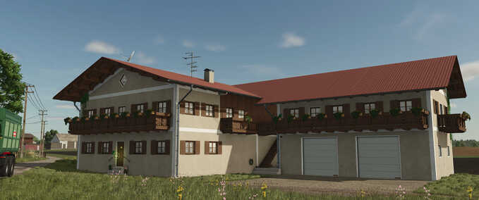 Gebäude mit Funktion Oberbayerisches Bauernhaus mit Werkstatt Landwirtschafts Simulator mod