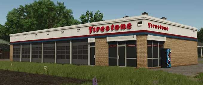 Dekoration Firestone Gebäude & Schild Landwirtschafts Simulator mod