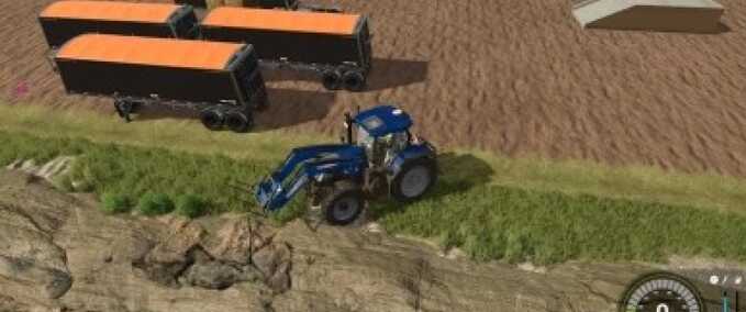 Drehschemel LodeKing Distinction Super-B Bulk Anhänger Landwirtschafts Simulator mod